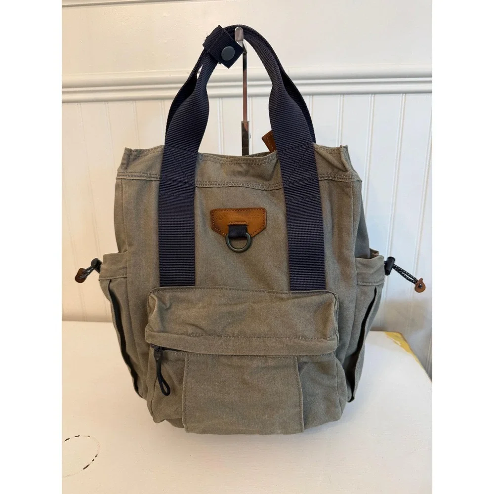 United By Blue Backpack Green Canvas‎ Water Resistant Men Gorpcore Hiking